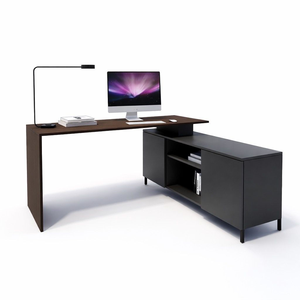 EDO Meja bentuk L untuk ruang 160x140cm