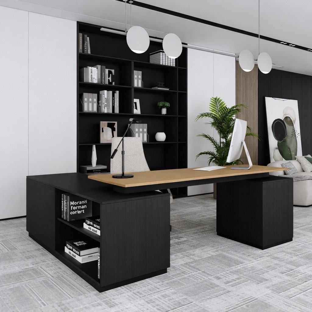 Kazuya Meja bentuk L