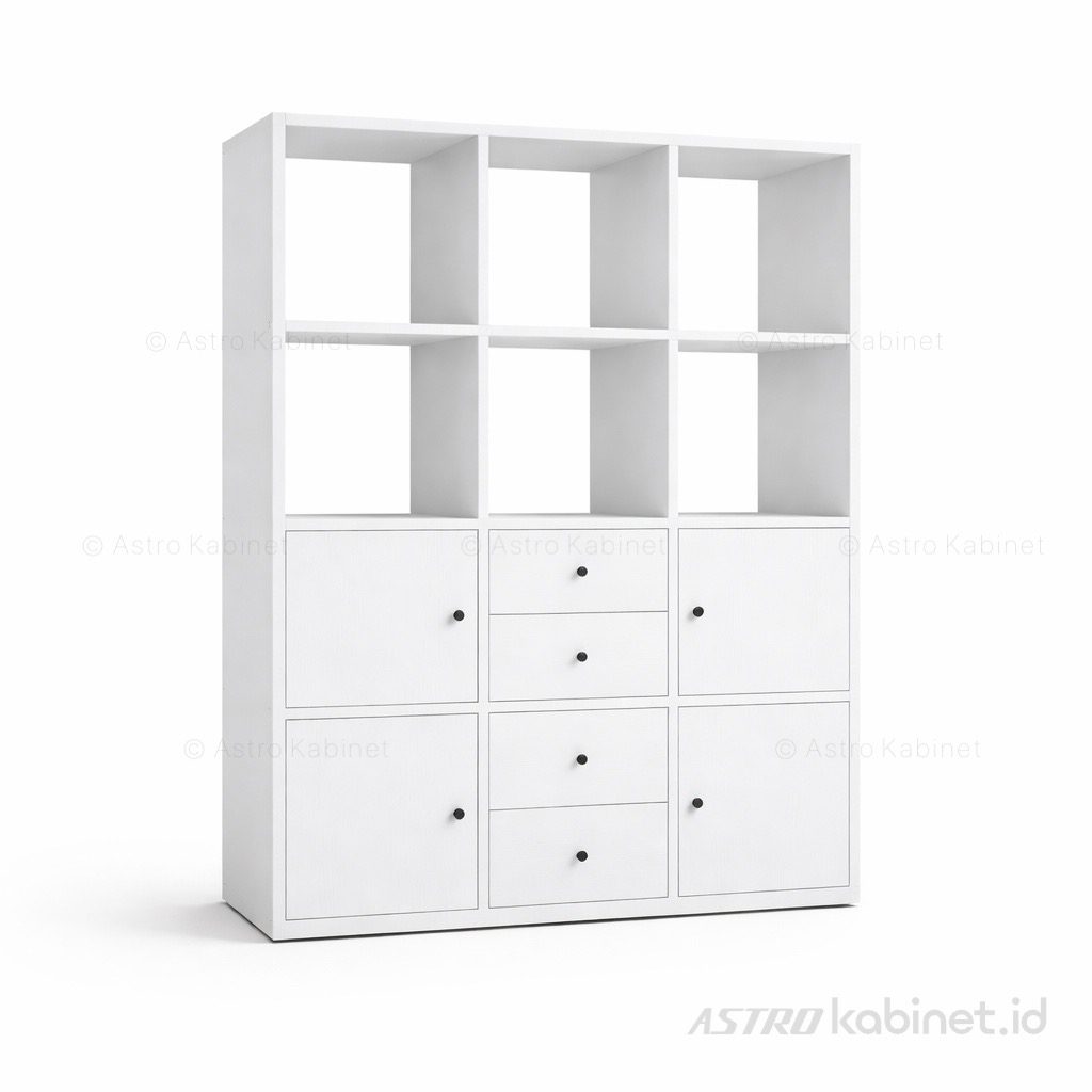 KOLE lemari terbuka kombinasi storage, 112x39x147cm