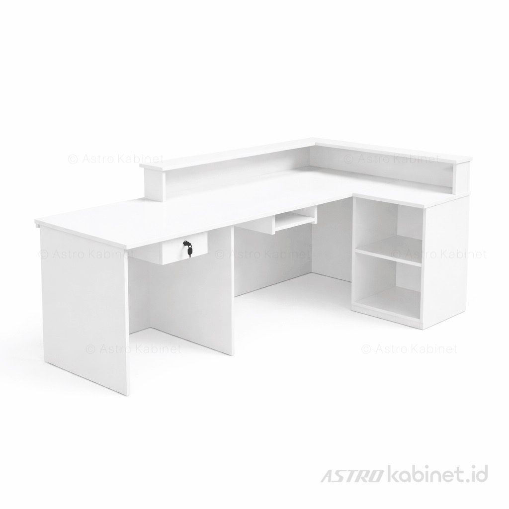 KUBIT meja resepsionis 180x120x100cm