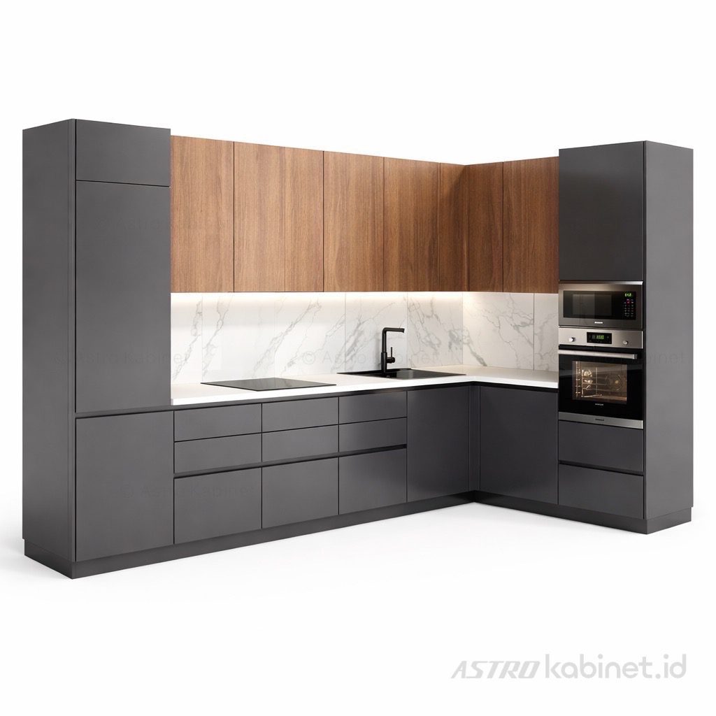 OSLO Kitchen Set Sudut, untuk ruang 340x143 cm
