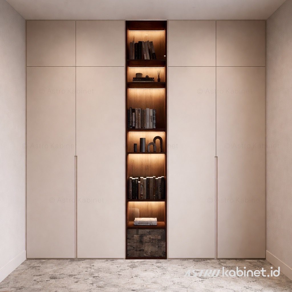 STAN lemari pemyimpanan kombinasi display 280x40x220 ivory